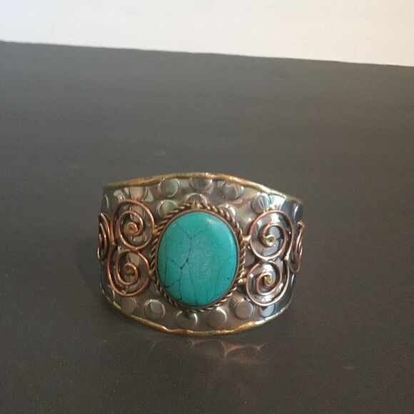 👌 New Large Silver Cuff Bracelet - Picture 1 of 4